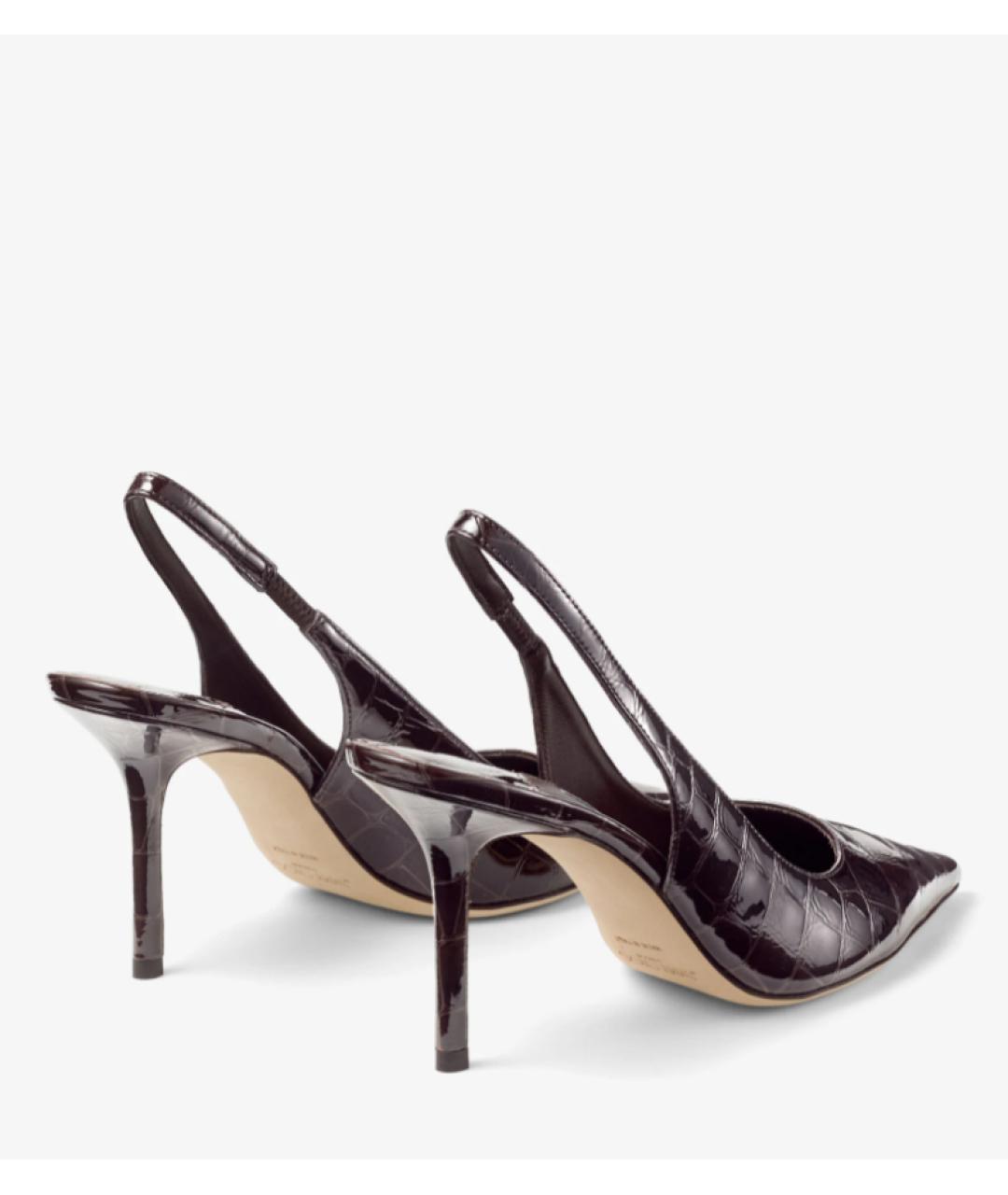 JIMMY CHOO Коричневые кожаные туфли, фото 5