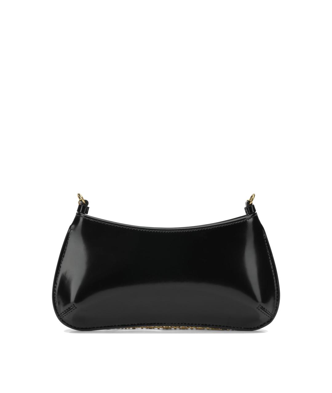 JACQUEMUS Черная кожаная сумка через плечо, фото 3