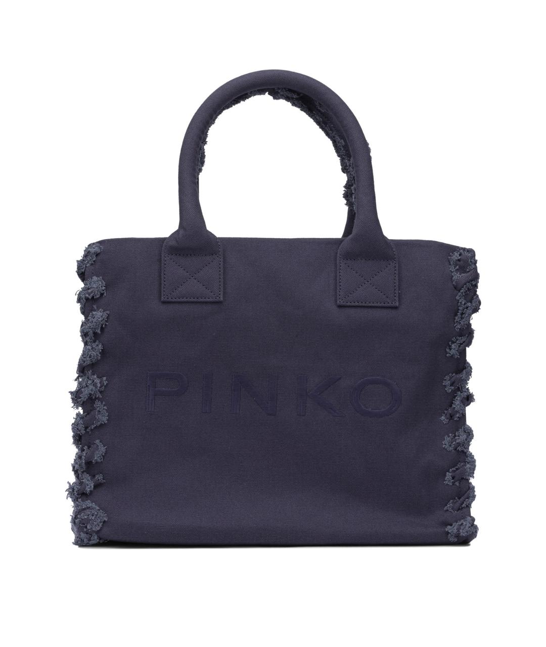 PINKO Фиолетовая хлопковая сумка тоут, фото 1