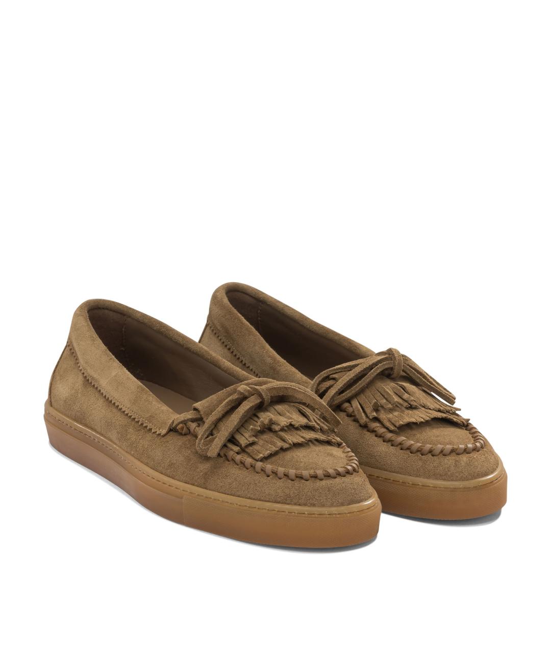COPENHAGEN Коричневые замшевые лоферы, фото 2