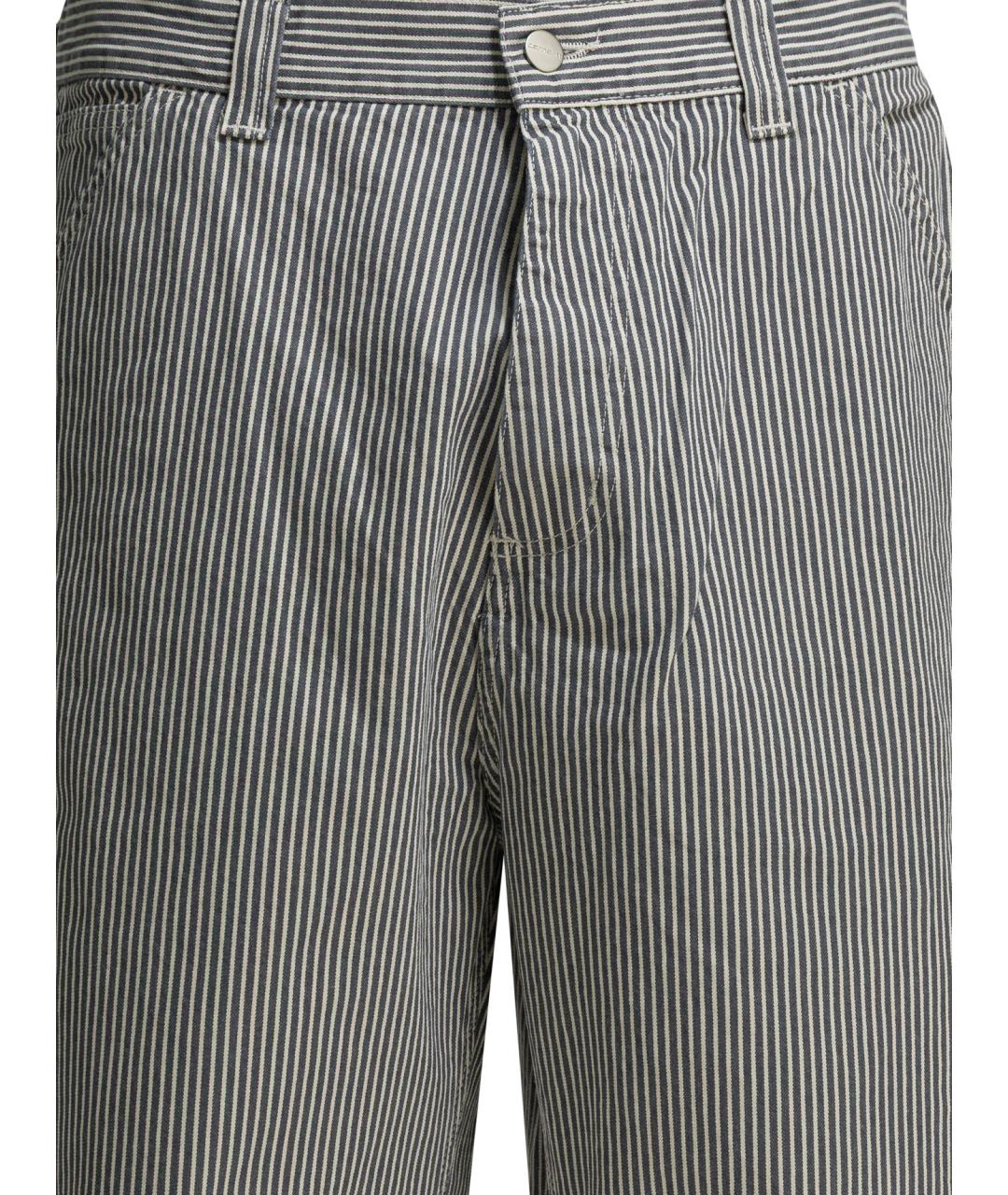 CARHARTT WIP Серые хлопковые повседневные брюки, фото 3