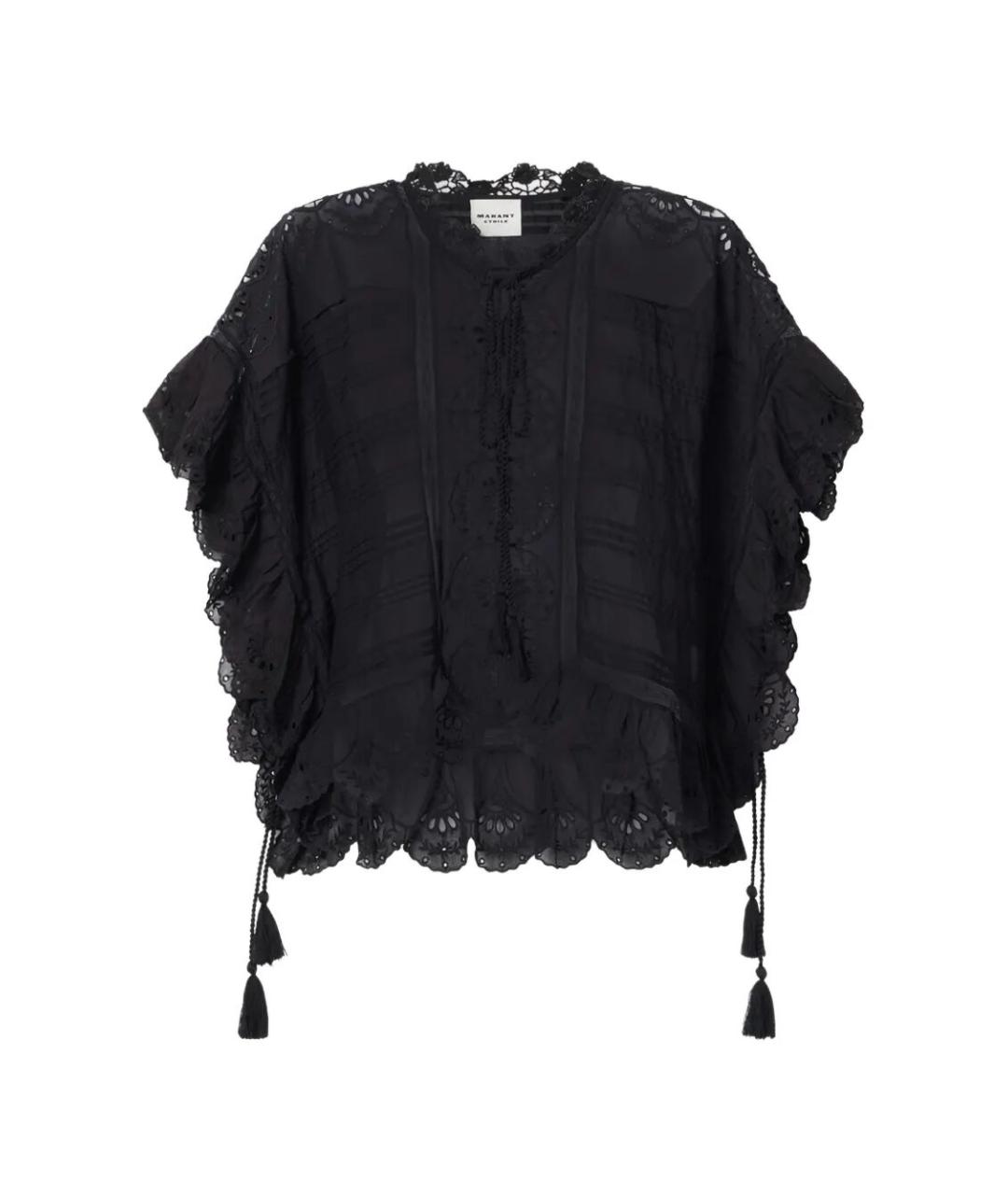 ISABEL MARANT Черная хлопковая футболка, фото 1