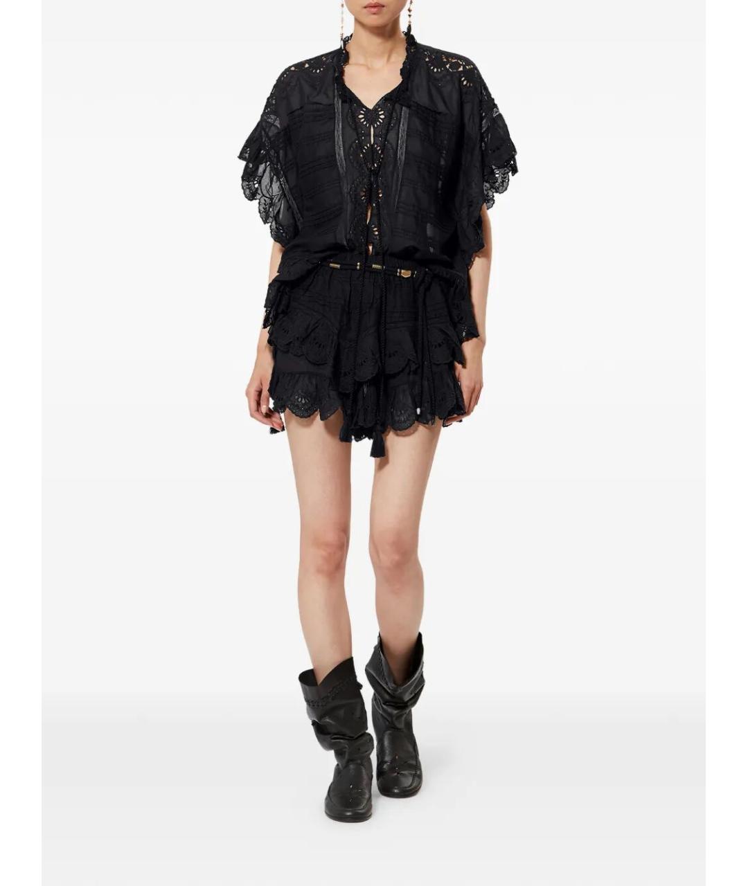 ISABEL MARANT Черная хлопковая футболка, фото 5