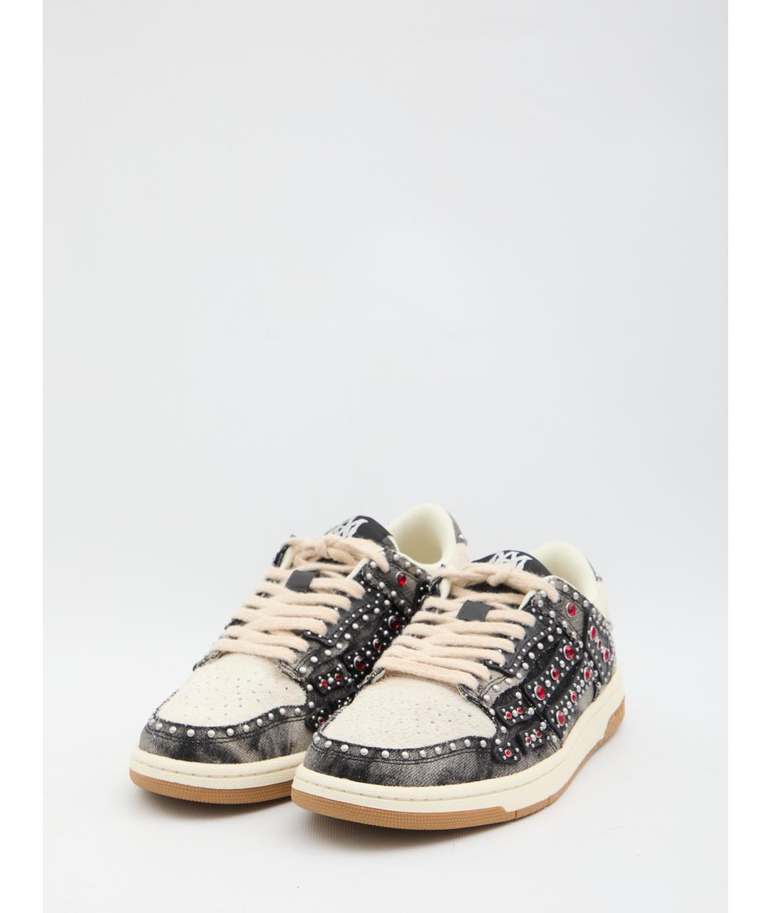 AMIRI Черные низкие кроссовки / кеды, фото 2