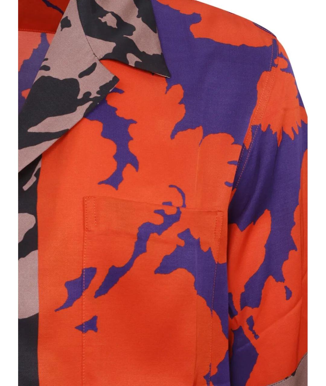 DRIES VAN NOTEN Красная кэжуал рубашка, фото 3