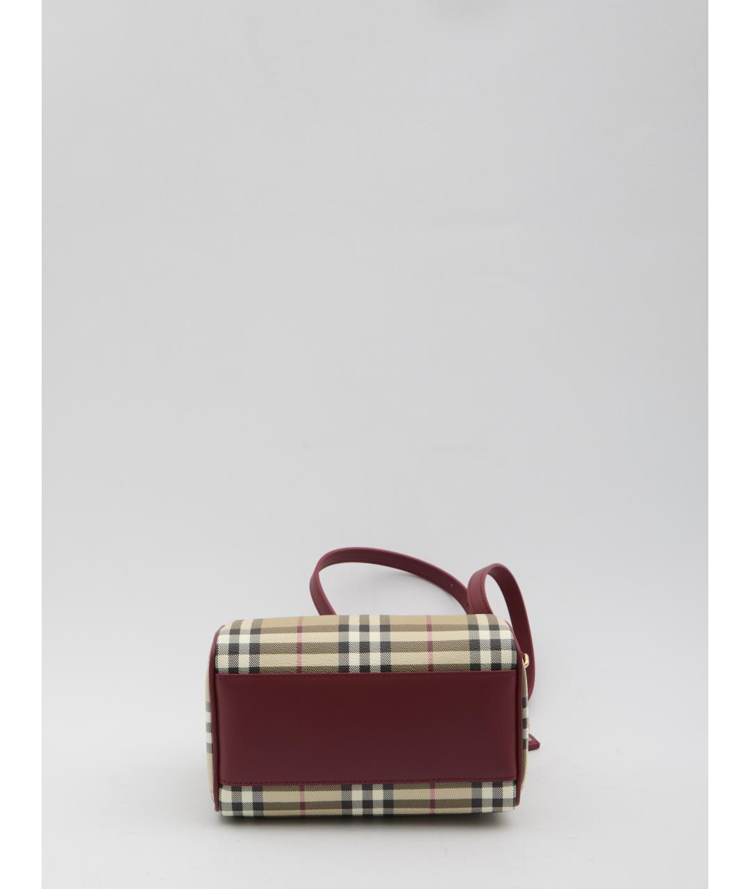 BURBERRY Бежевая хлопковая сумка с короткими ручками, фото 3