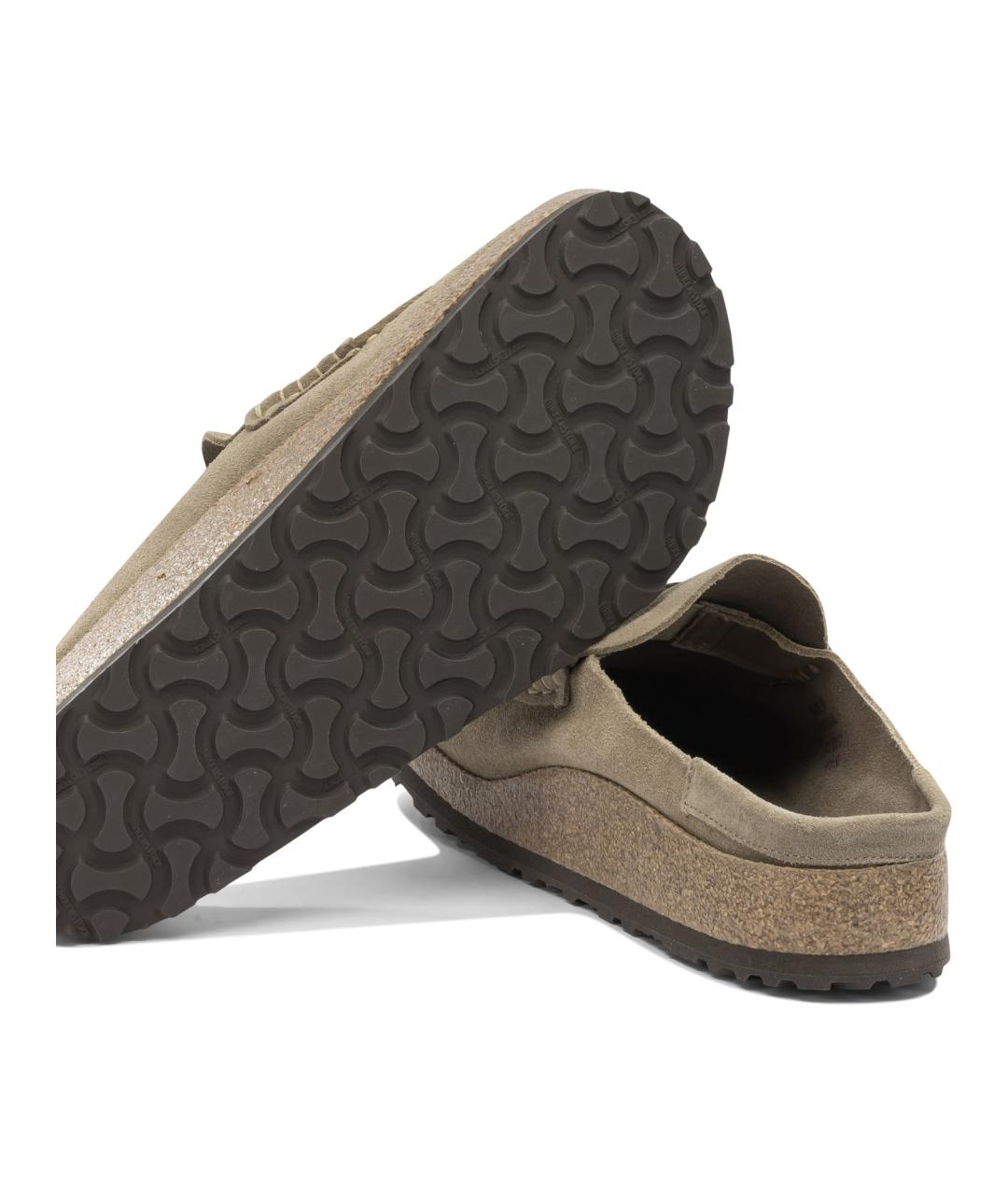 BIRKENSTOCK Бежевые замшевые лоферы, фото 5