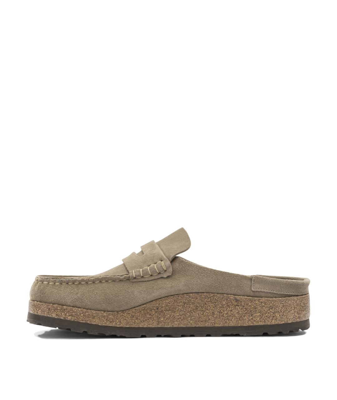 BIRKENSTOCK Бежевые замшевые лоферы, фото 3
