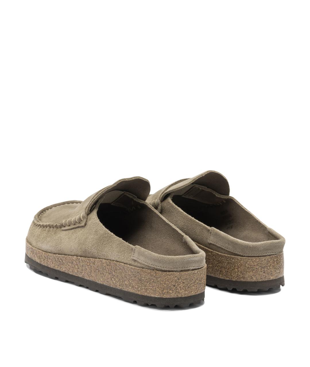 BIRKENSTOCK Бежевые замшевые лоферы, фото 4