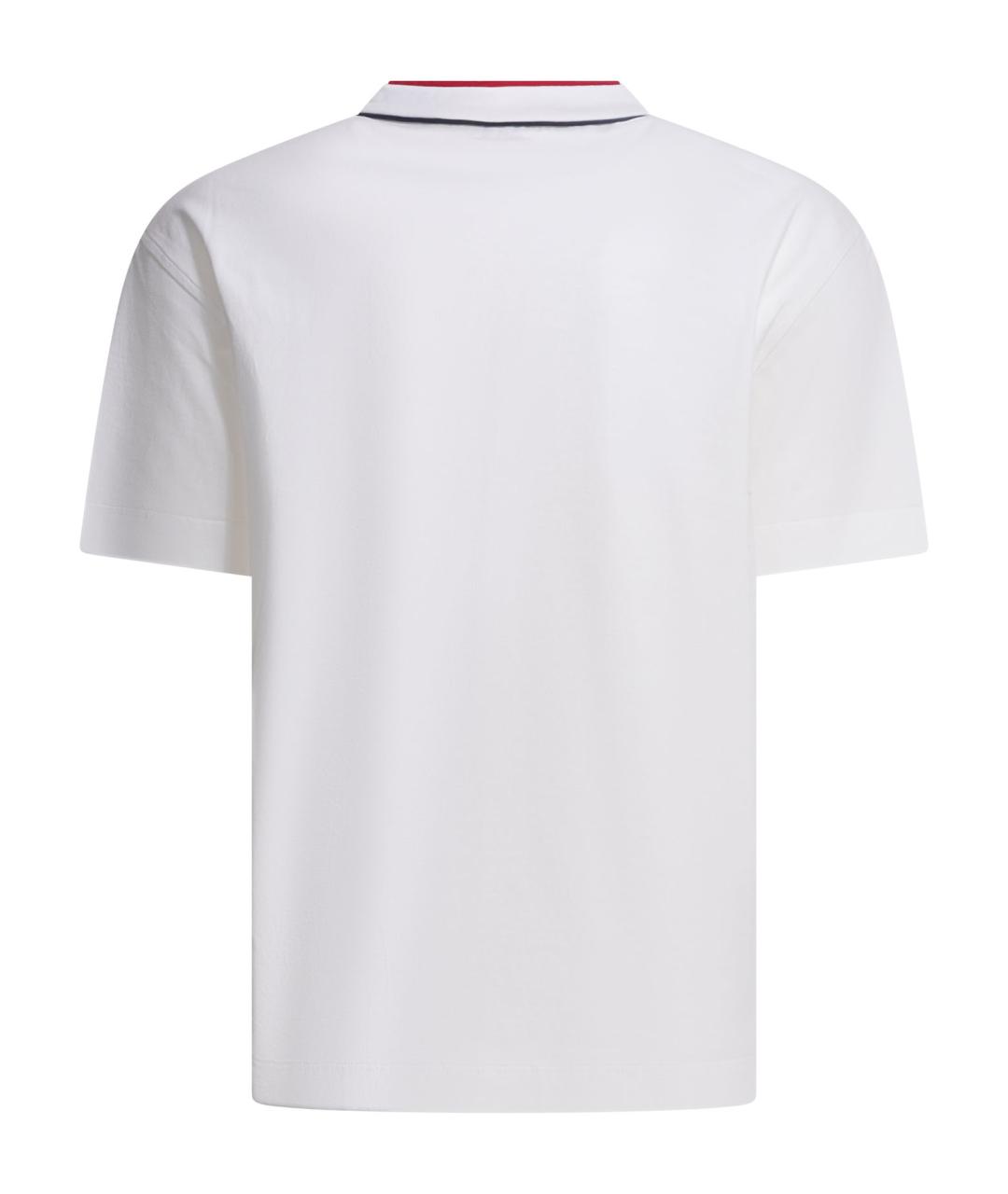 BRUNELLO CUCINELLI Белая хлопковая футболка, фото 2