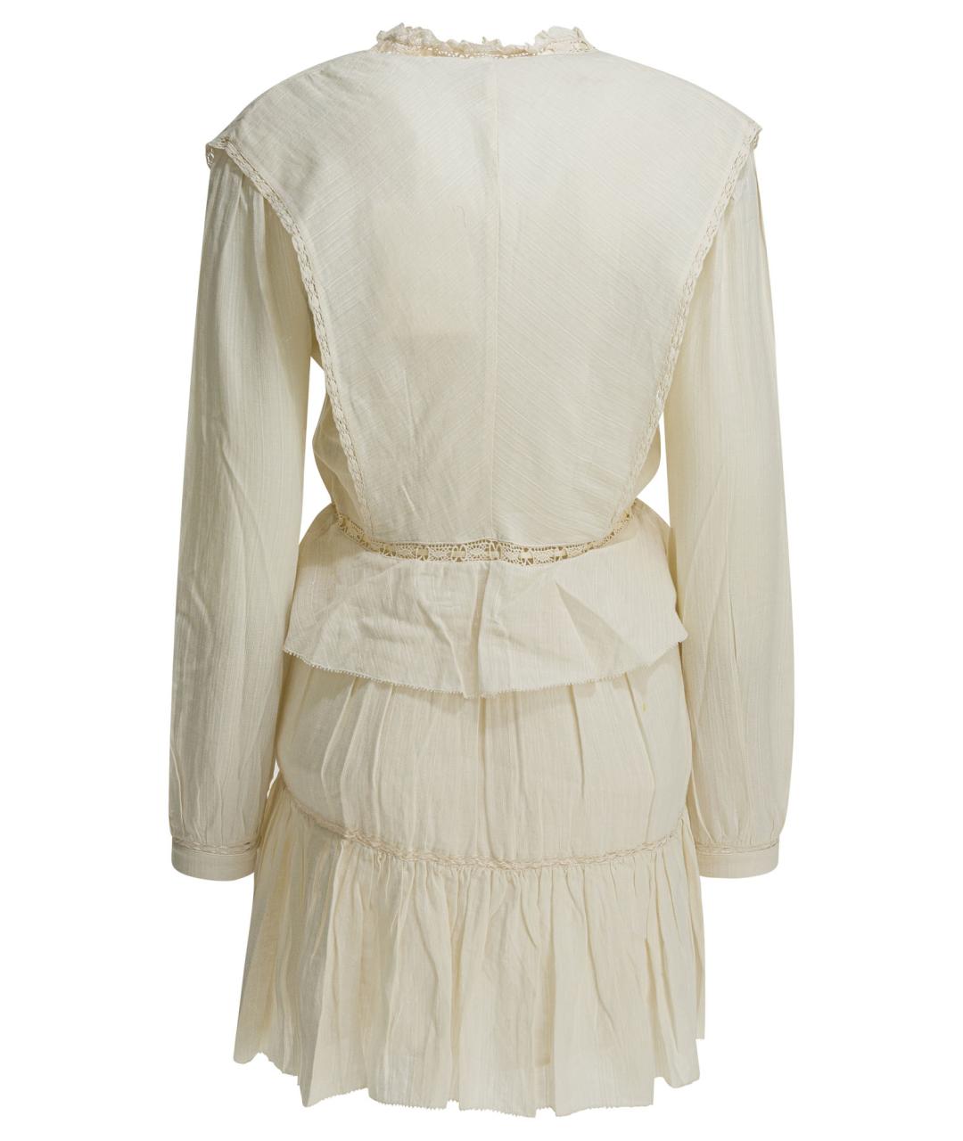 ISABEL MARANT Бежевое хлопковое повседневное платье, фото 2