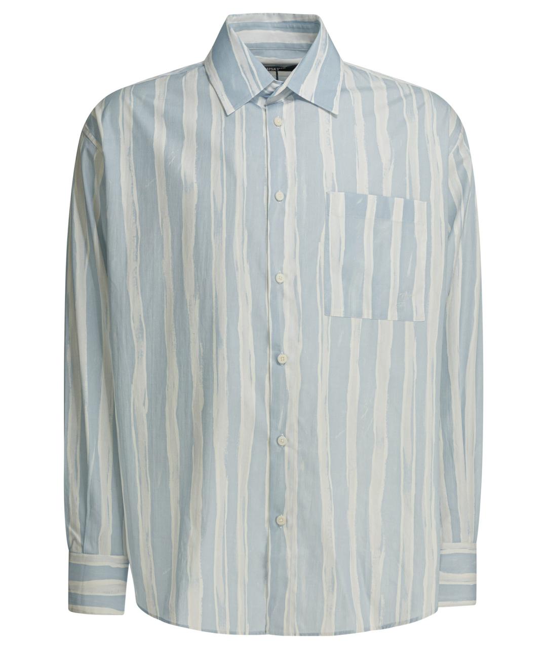 JACQUEMUS Синяя хлопковая кэжуал рубашка, фото 1