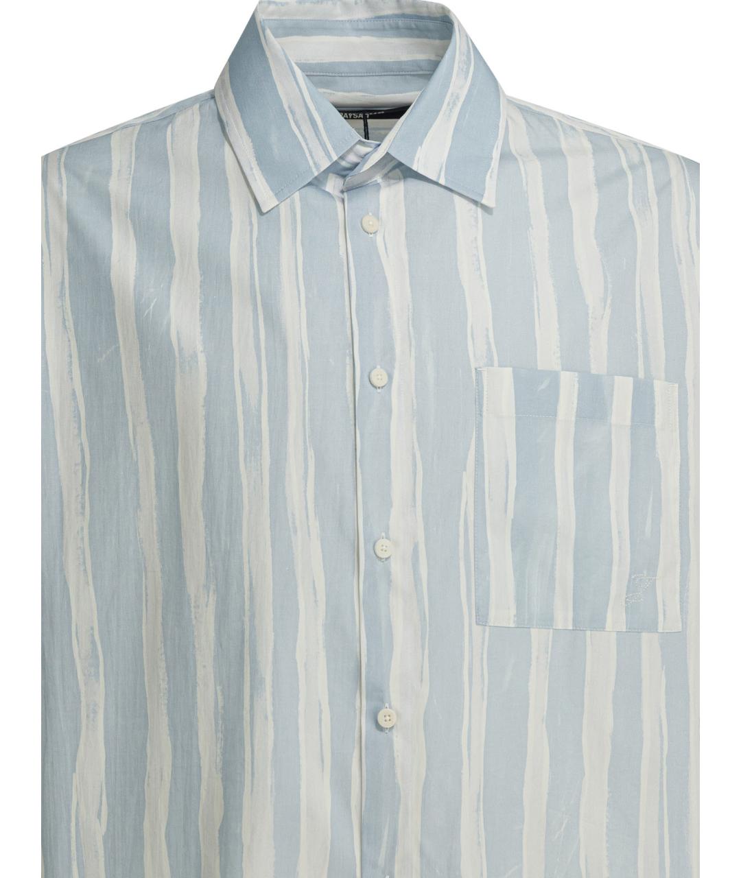 JACQUEMUS Синяя хлопковая кэжуал рубашка, фото 3