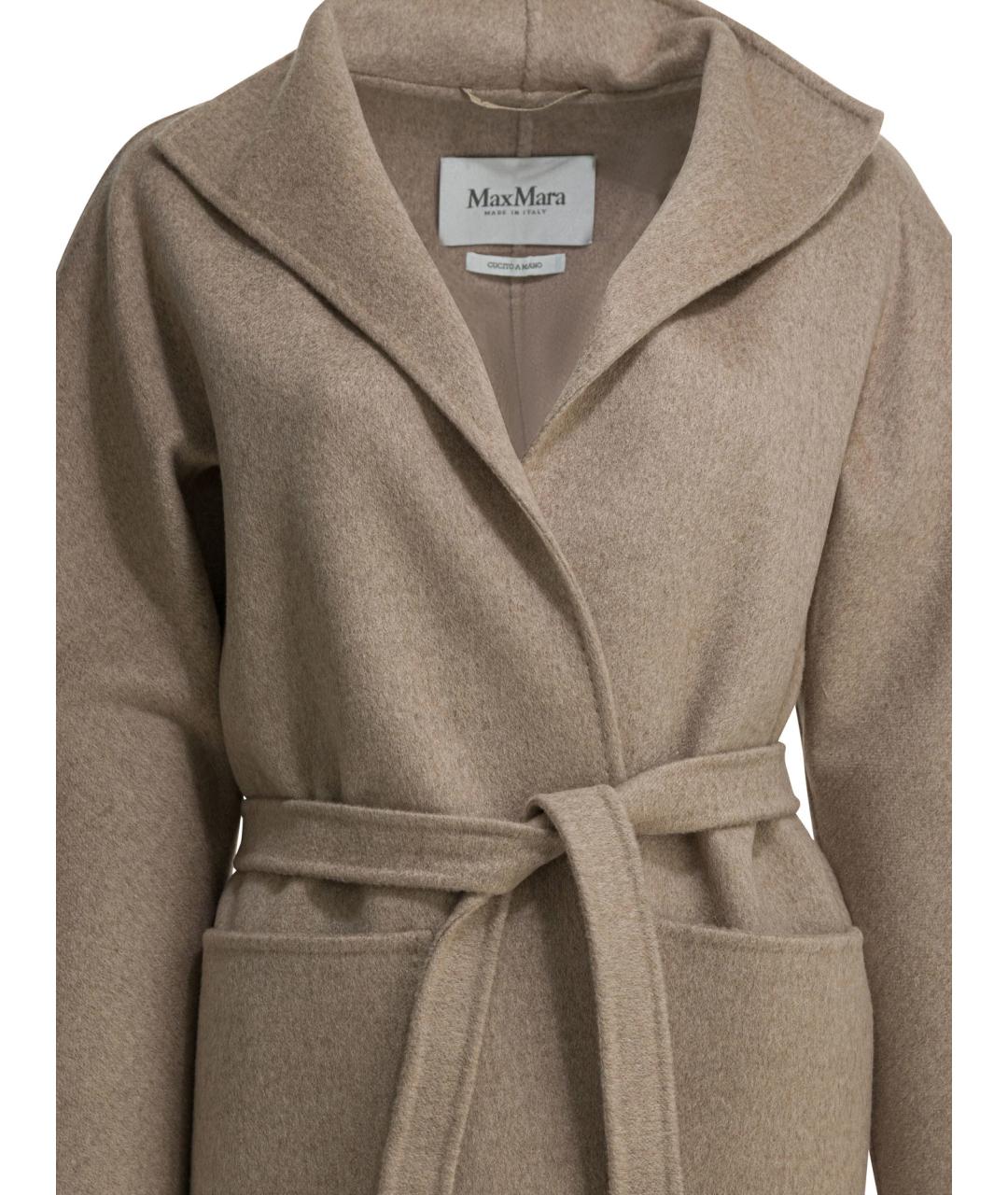 MAX MARA Бежевое кашемировое пальто, фото 3