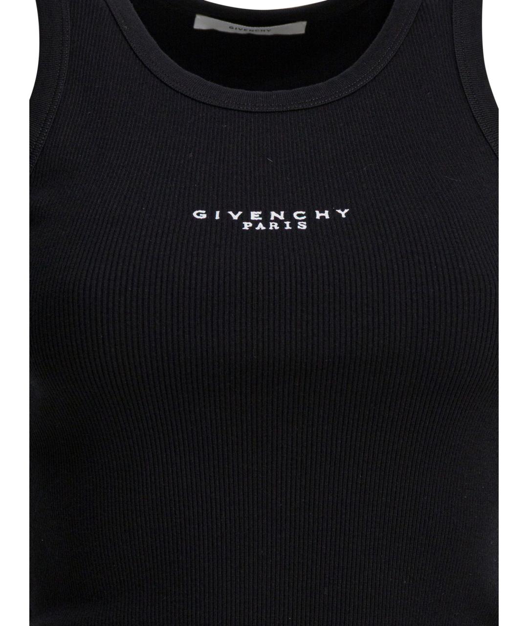 GIVENCHY Черная хлопковая майка, фото 3