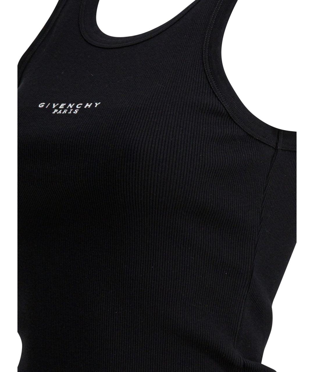 GIVENCHY Черная хлопковая майка, фото 4