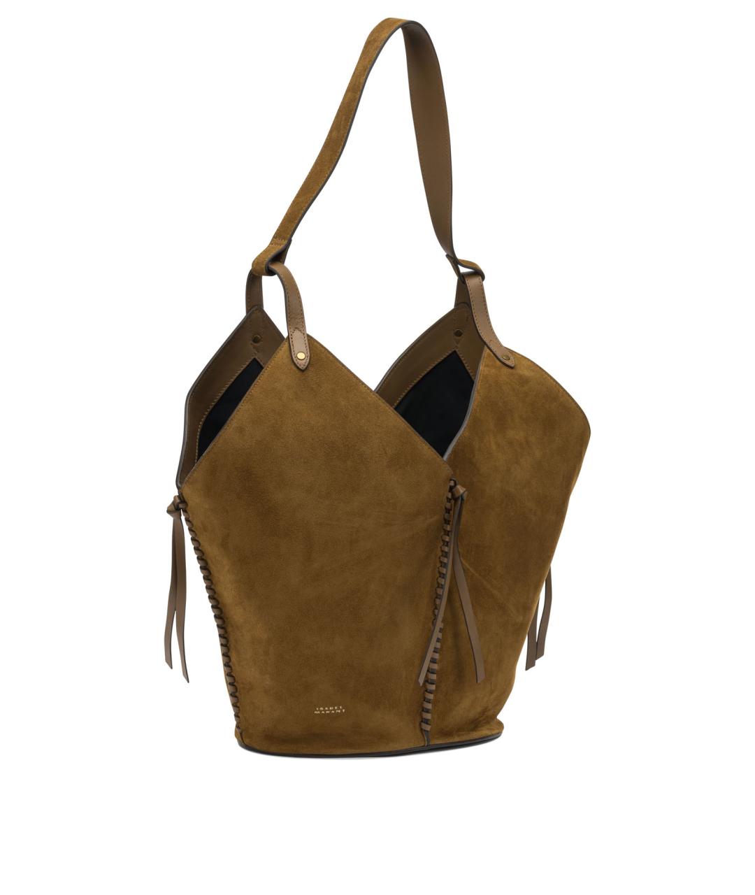 ISABEL MARANT Коричневая замшевая сумка через плечо, фото 2