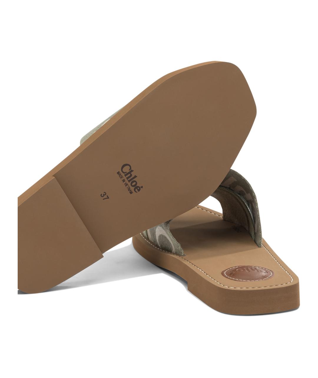 CHLOE Зеленые сандалии, фото 5