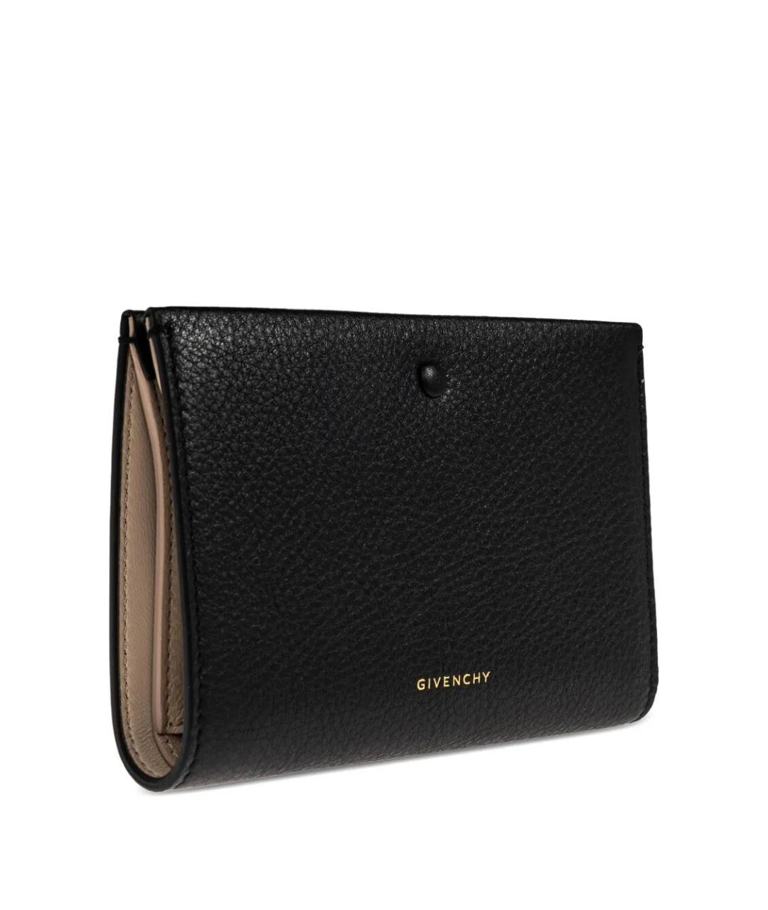 GIVENCHY Черный кожаный кошелек, фото 4