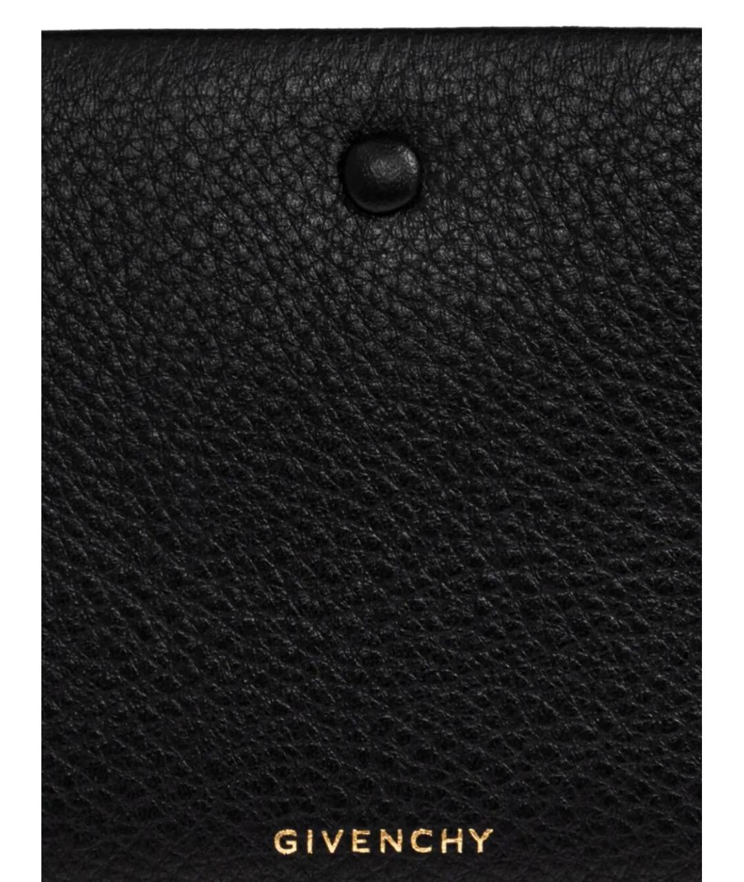 GIVENCHY Черный кожаный кошелек, фото 3