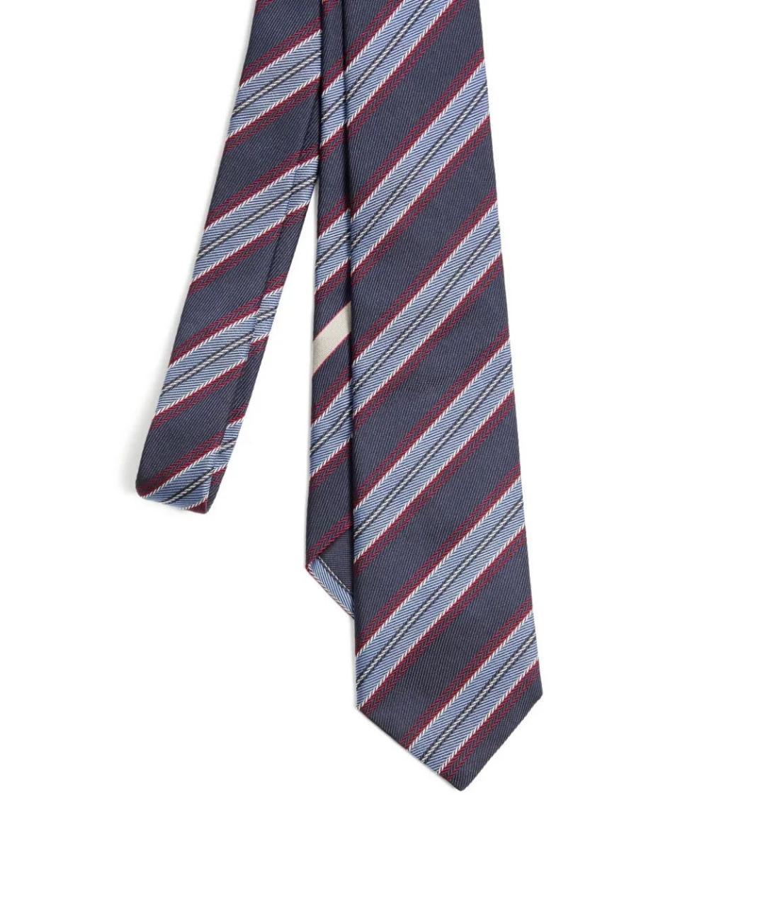 VALENTINO Синий шелковый галстук, фото 4