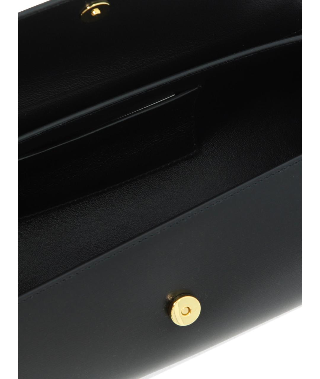 JIL SANDER Черная кожаная сумка через плечо, фото 5