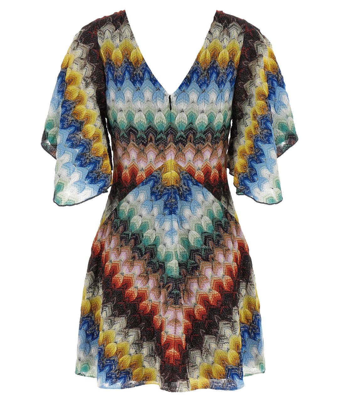 MISSONI Мульти вискозное платье, фото 2