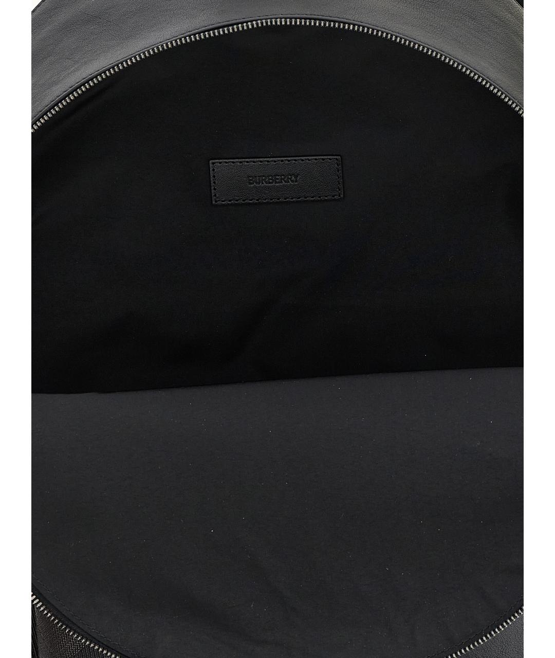 BURBERRY Черный синтетический рюкзак, фото 4