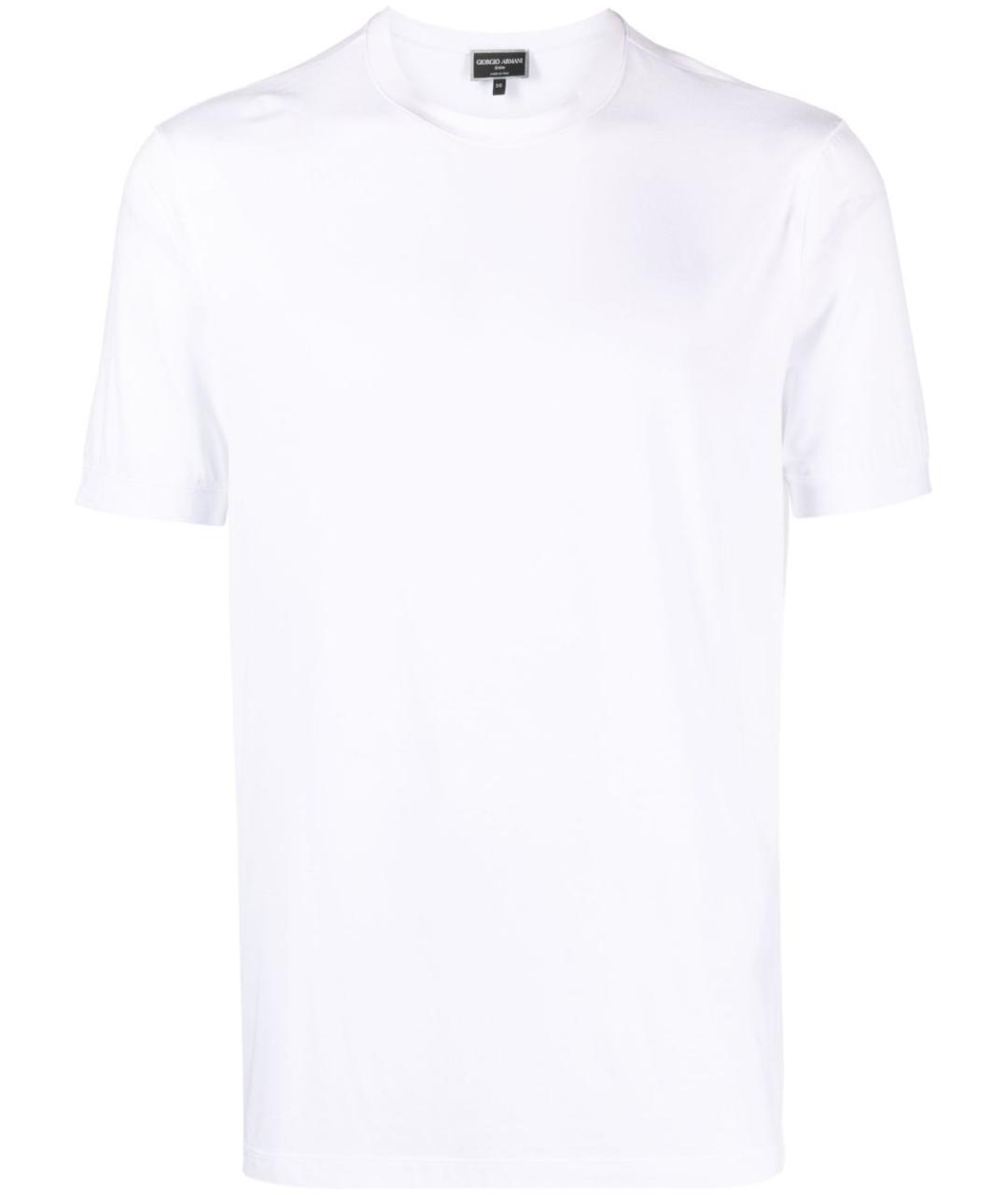 GIORGIO ARMANI Белая вискозная футболка, фото 1