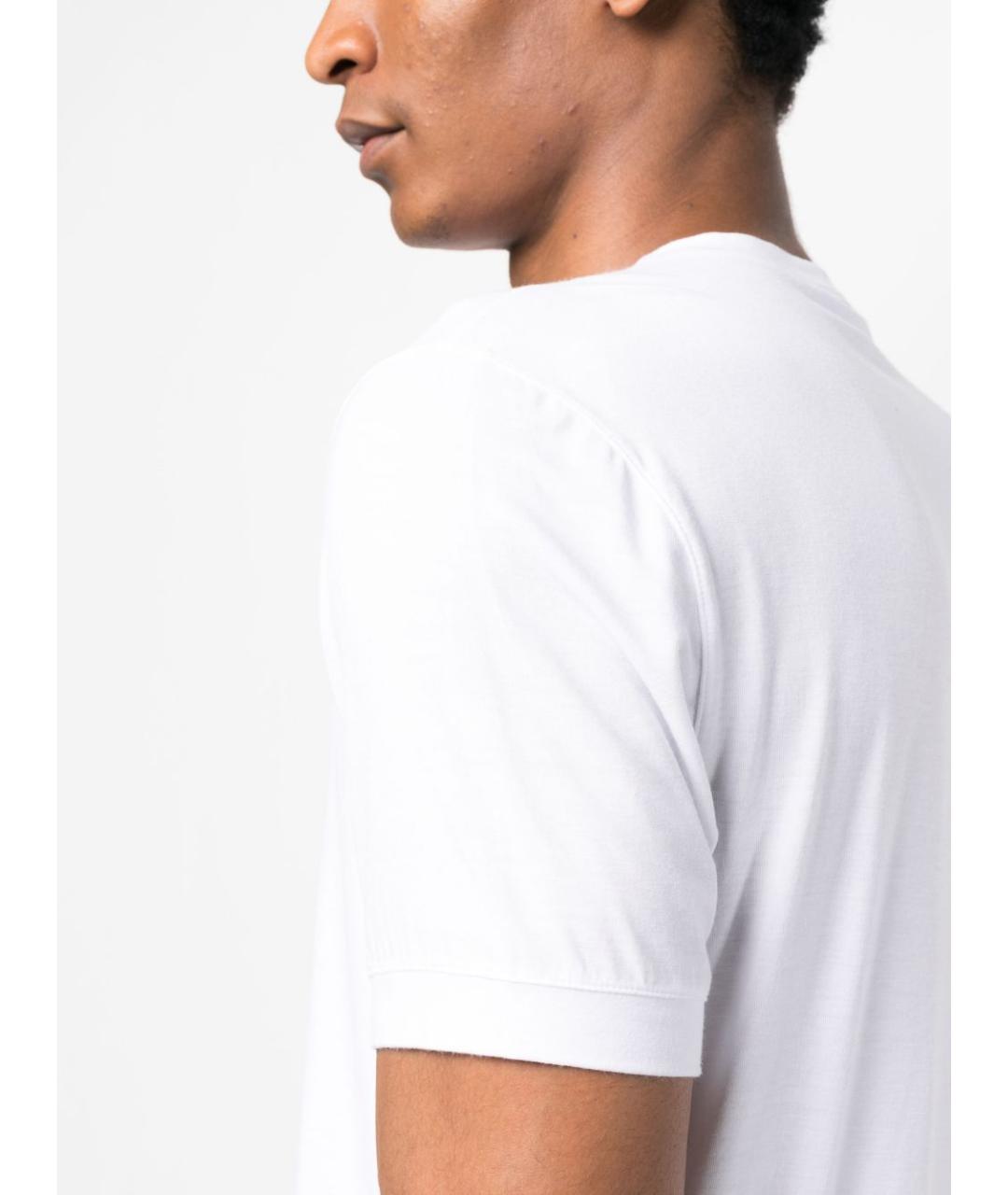 GIORGIO ARMANI Белая вискозная футболка, фото 4