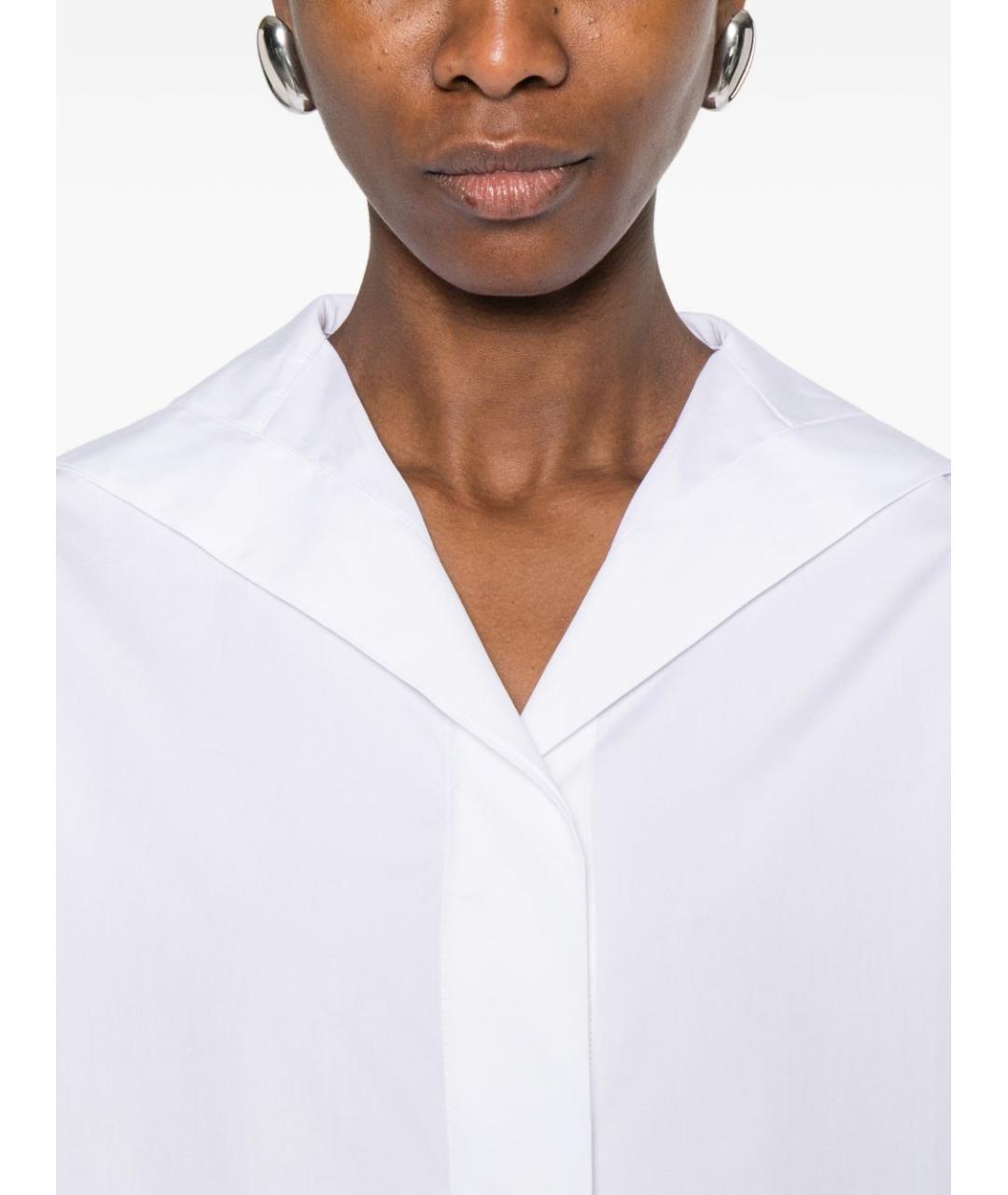 TOTEME Белая хлопковая блузы, фото 5