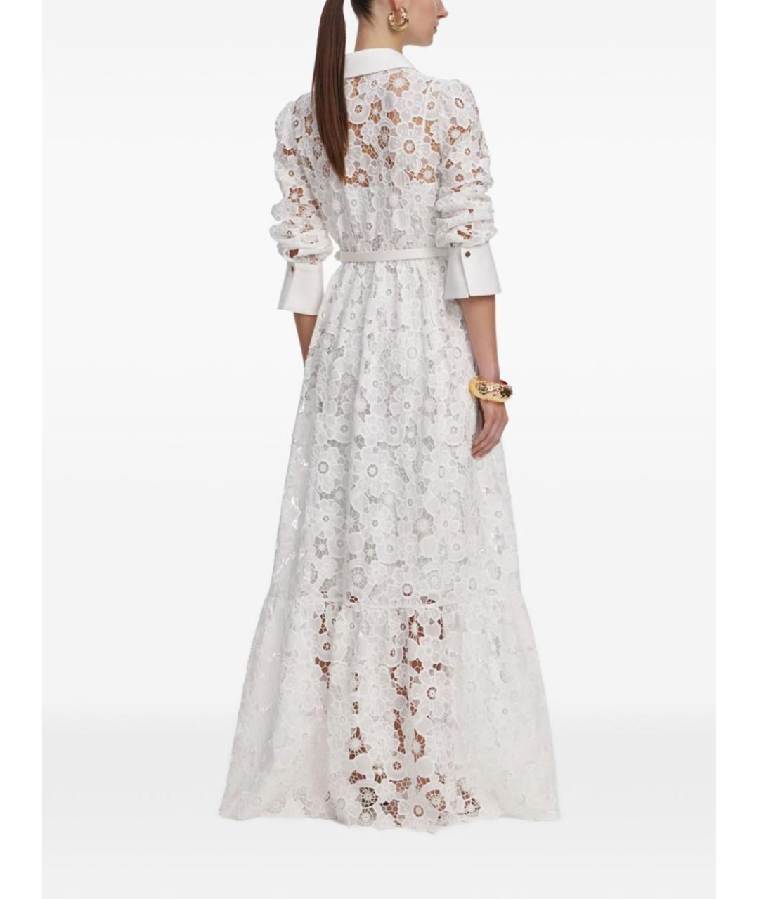 SELF-PORTRAIT Белое кружевное повседневное платье, фото 5