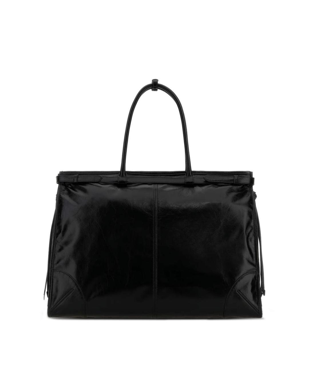 PRADA Черная кожаная сумка тоут, фото 2