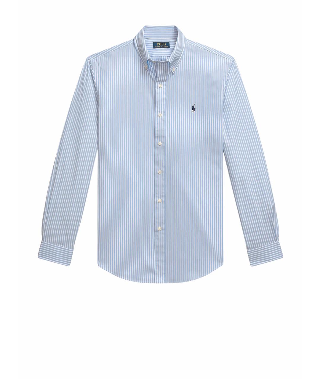 POLO RALPH LAUREN Голубая хлопковая классическая рубашка, фото 1