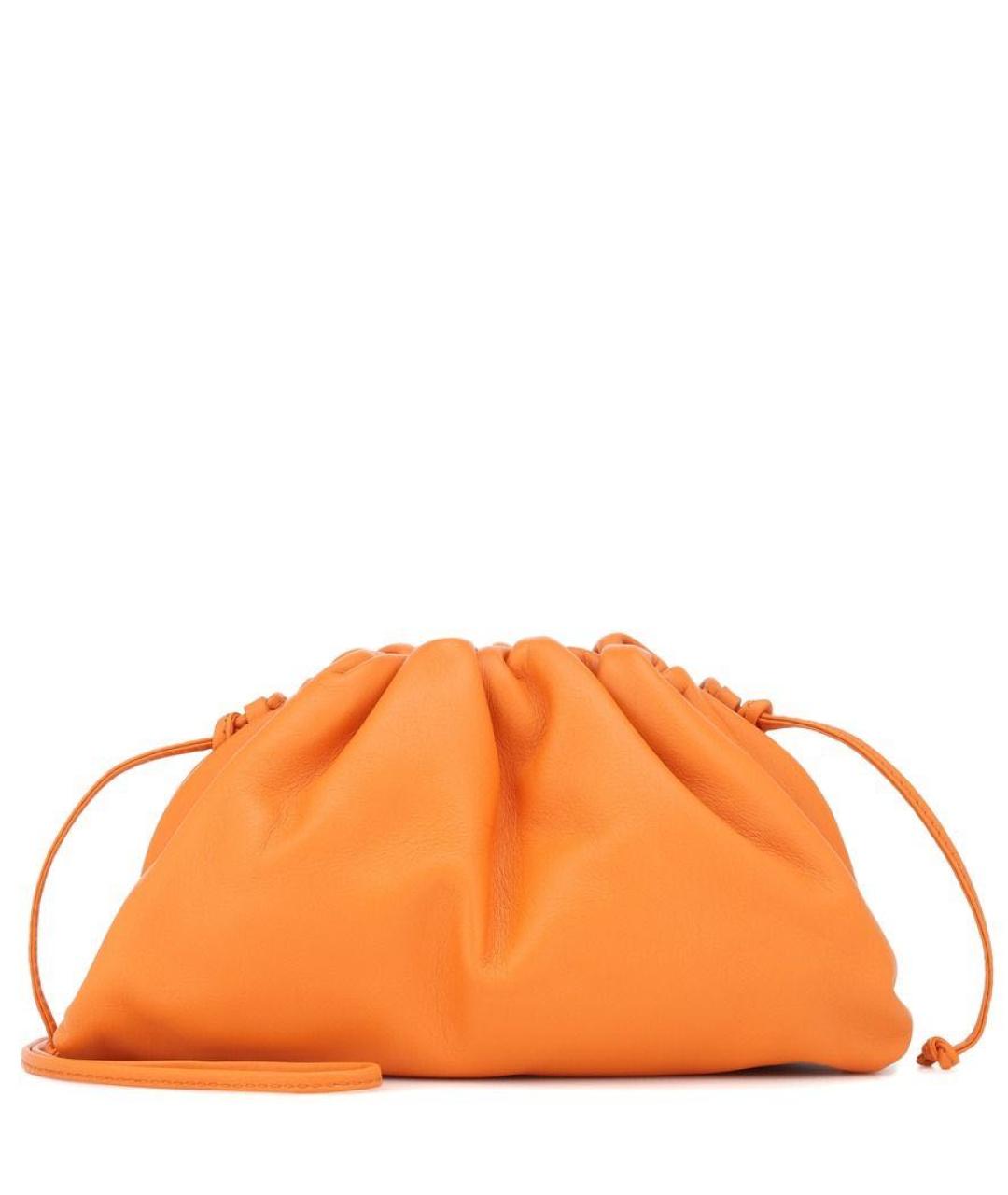 BOTTEGA VENETA Оранжевая кожаная сумка через плечо, фото 9