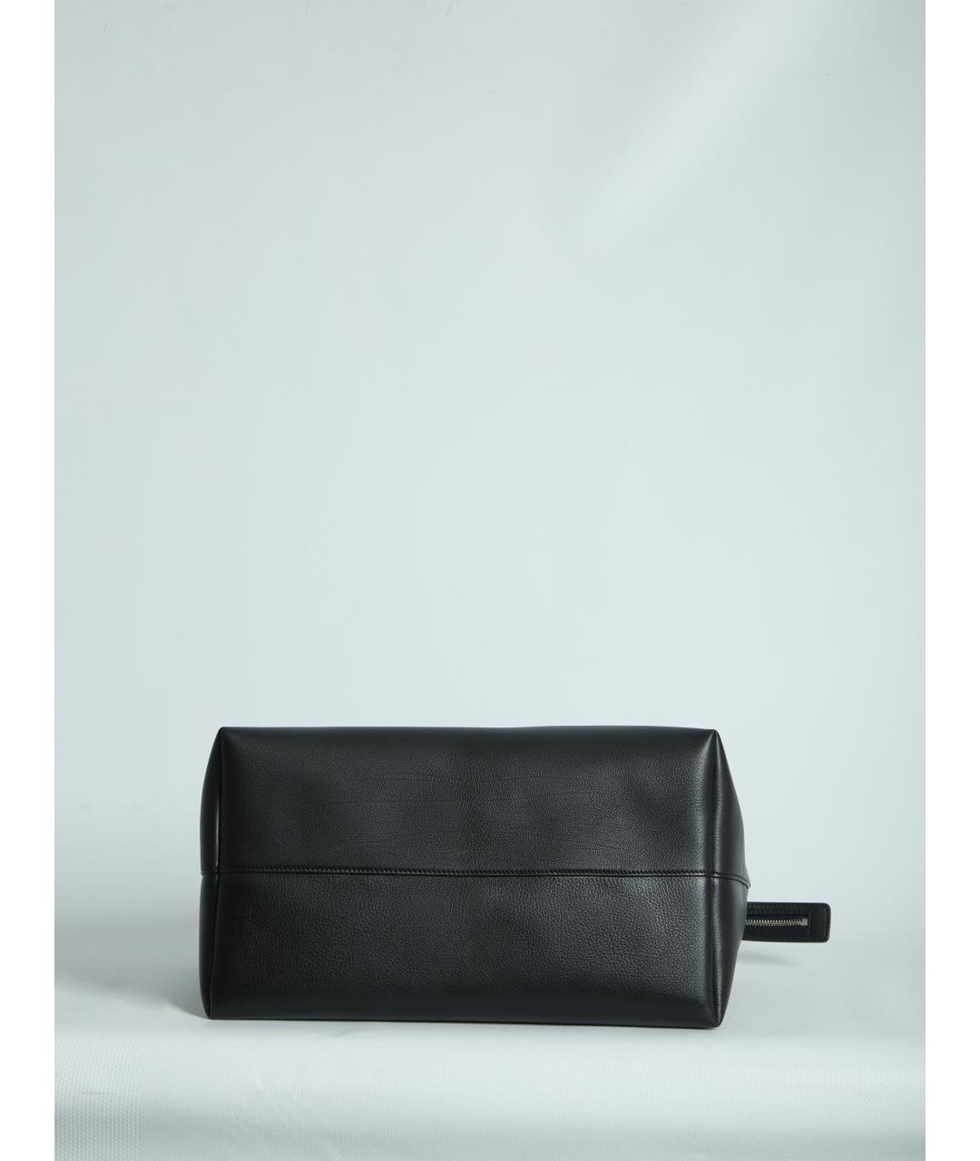 THE ROW Черная кожаная сумка через плечо, фото 3