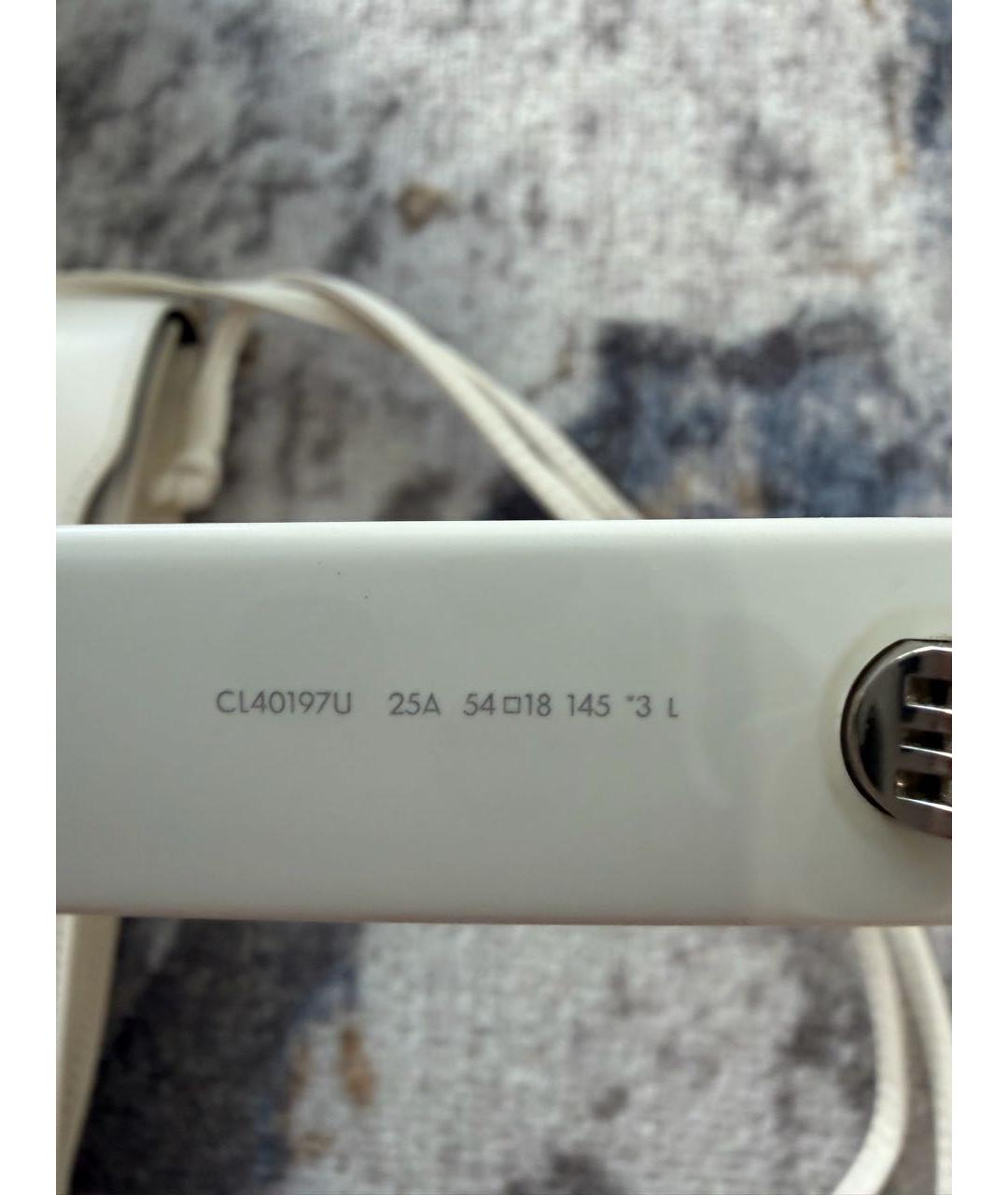 CELINE Белые пластиковые солнцезащитные очки, фото 6