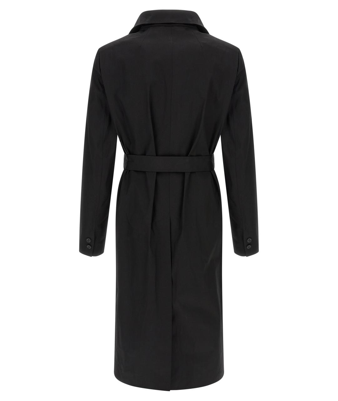 RICK OWENS Черный хлопковый тренч / плащ, фото 2