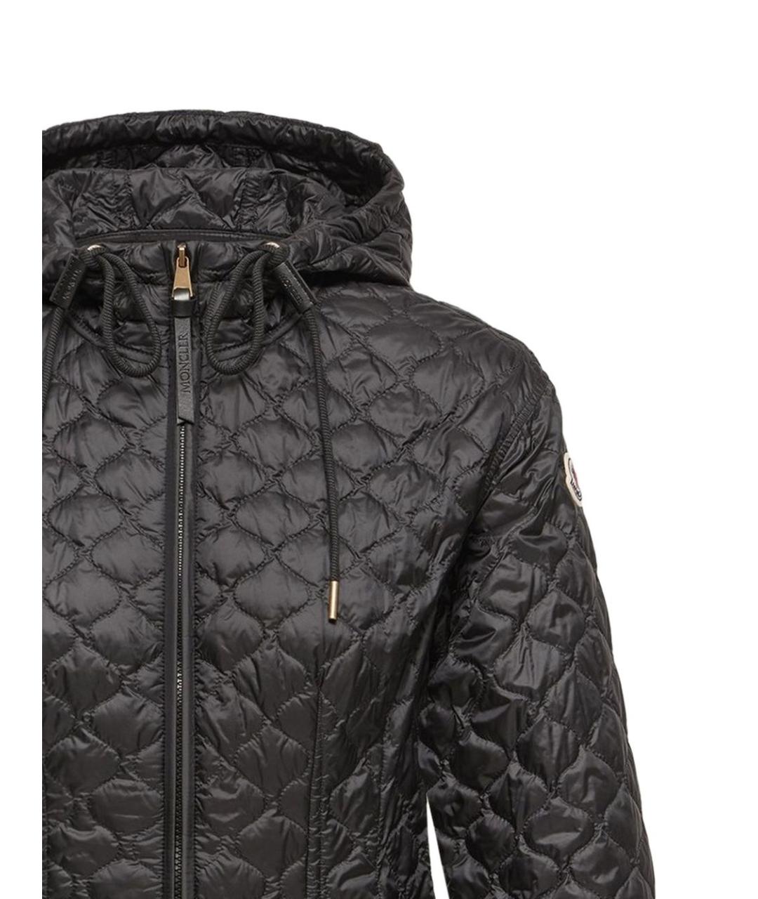 MONCLER Черная полиамидовая куртка, фото 2