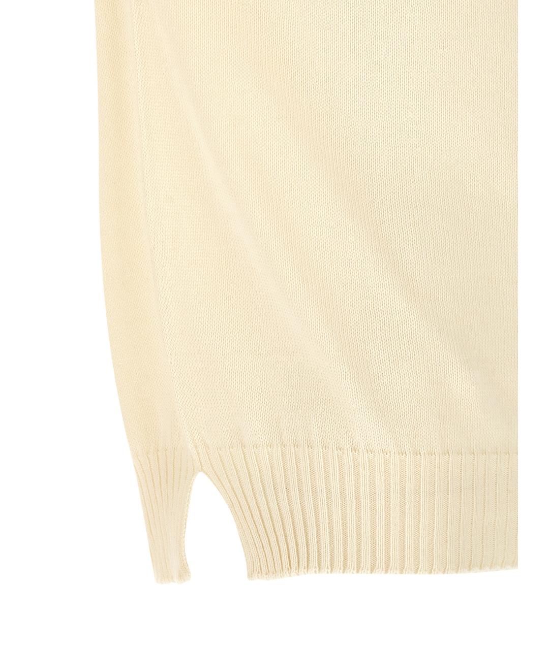 MA'RY'YA Белый хлопковый джемпер / свитер, фото 4