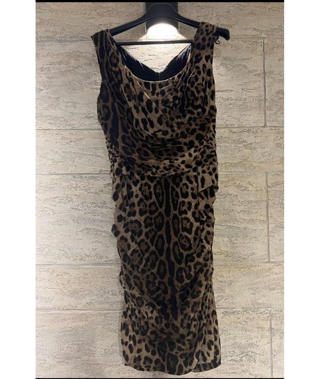 DOLCE&GABBANA Шелковое коктейльное платье, фото 3