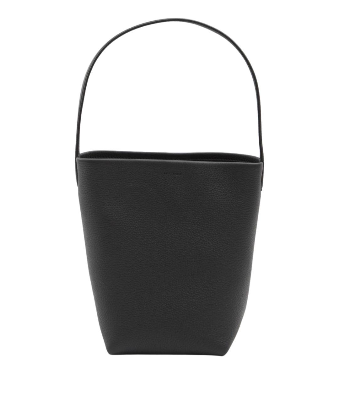 THE ROW Черная кожаная сумка тоут, фото 1