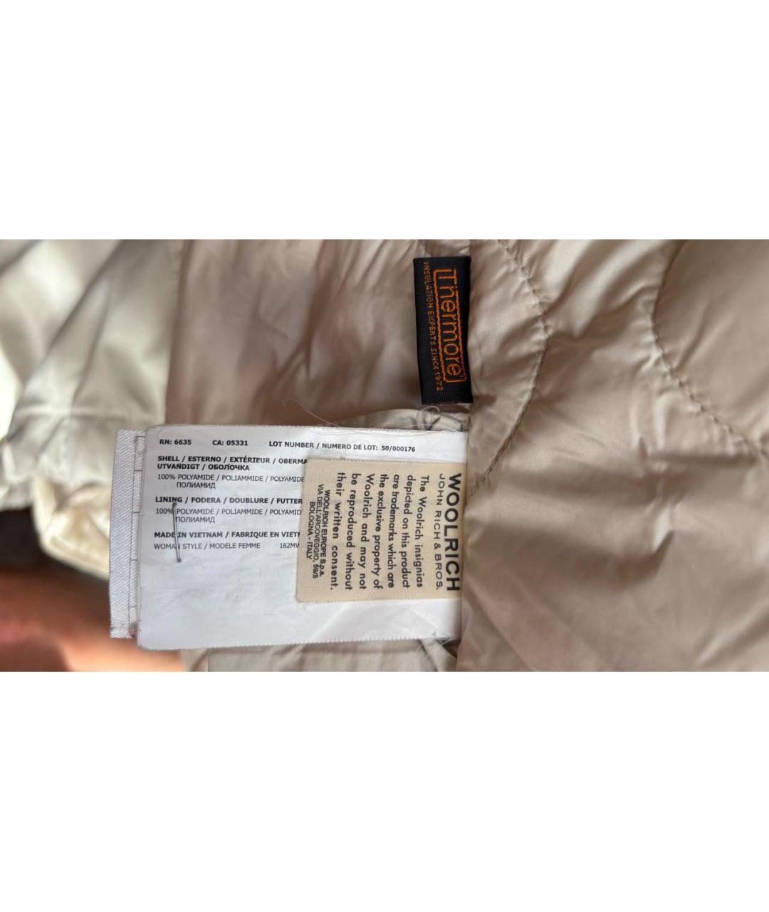 WOOLRICH Бежевая деним парка, фото 8