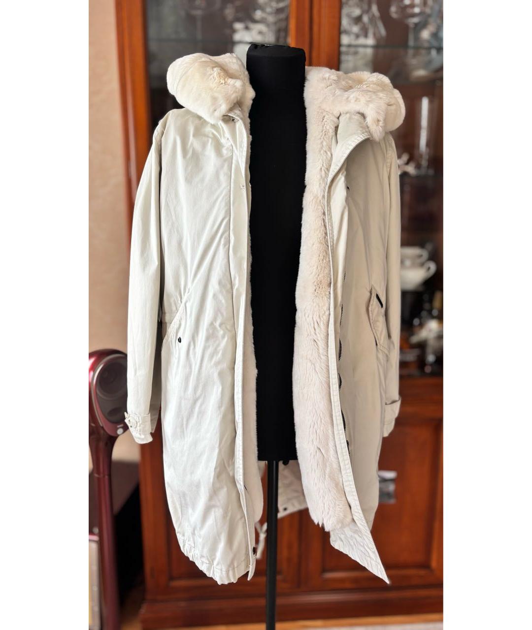 WOOLRICH Бежевая деним парка, фото 9