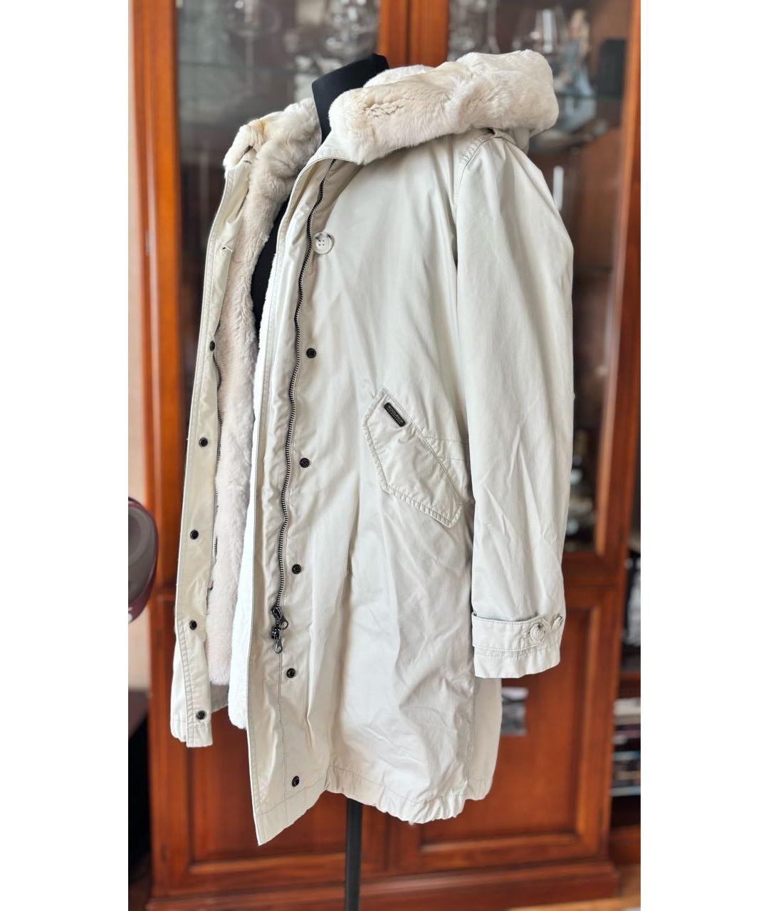 WOOLRICH Бежевая деним парка, фото 3