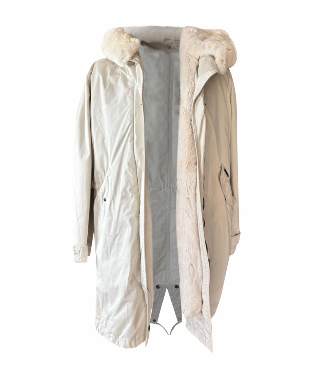 WOOLRICH Бежевая деним парка, фото 1