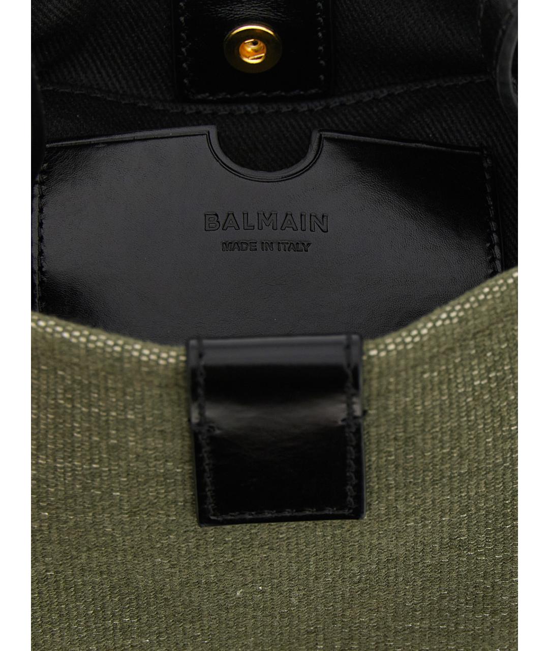 BALMAIN Зеленая сумка тоут, фото 4