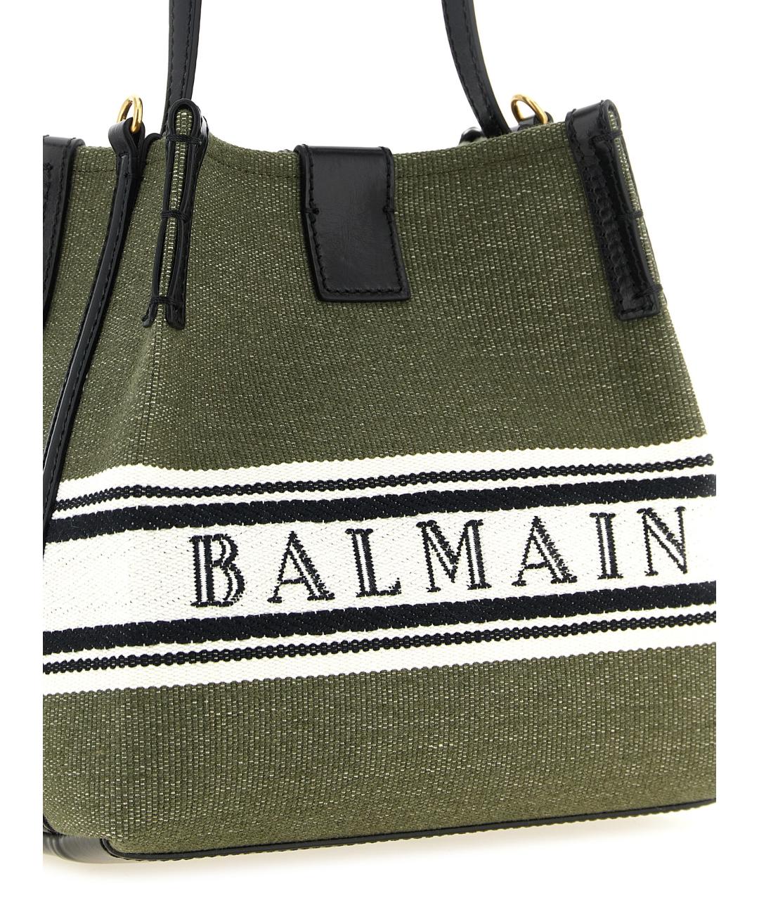 BALMAIN Зеленая сумка тоут, фото 3