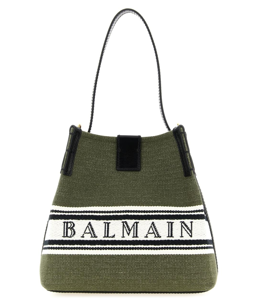 BALMAIN Зеленая сумка тоут, фото 1