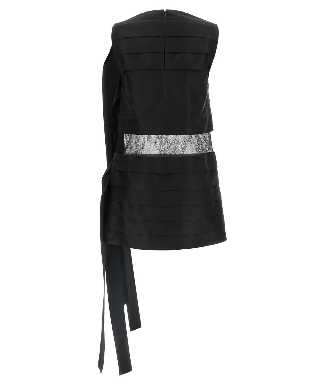 FERRAGAMO Черное шелковое коктейльное платье, фото 2